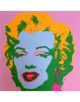 Marilyn Monroe - Blonde sur fond Rose 11.28