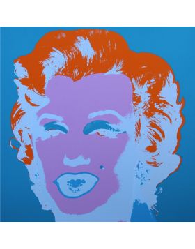 Marilyn Monroe - Pourpre sur fond Bleu 11.29