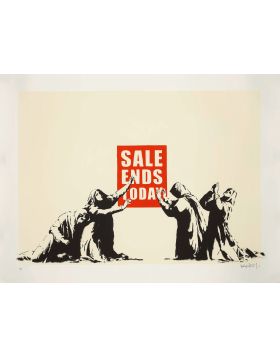 Sold at Auction: Banksy (d'aprés) - Ensemble de deux véritables