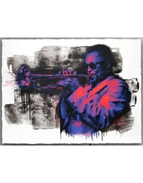 Miles Davis (Purple / Orange)